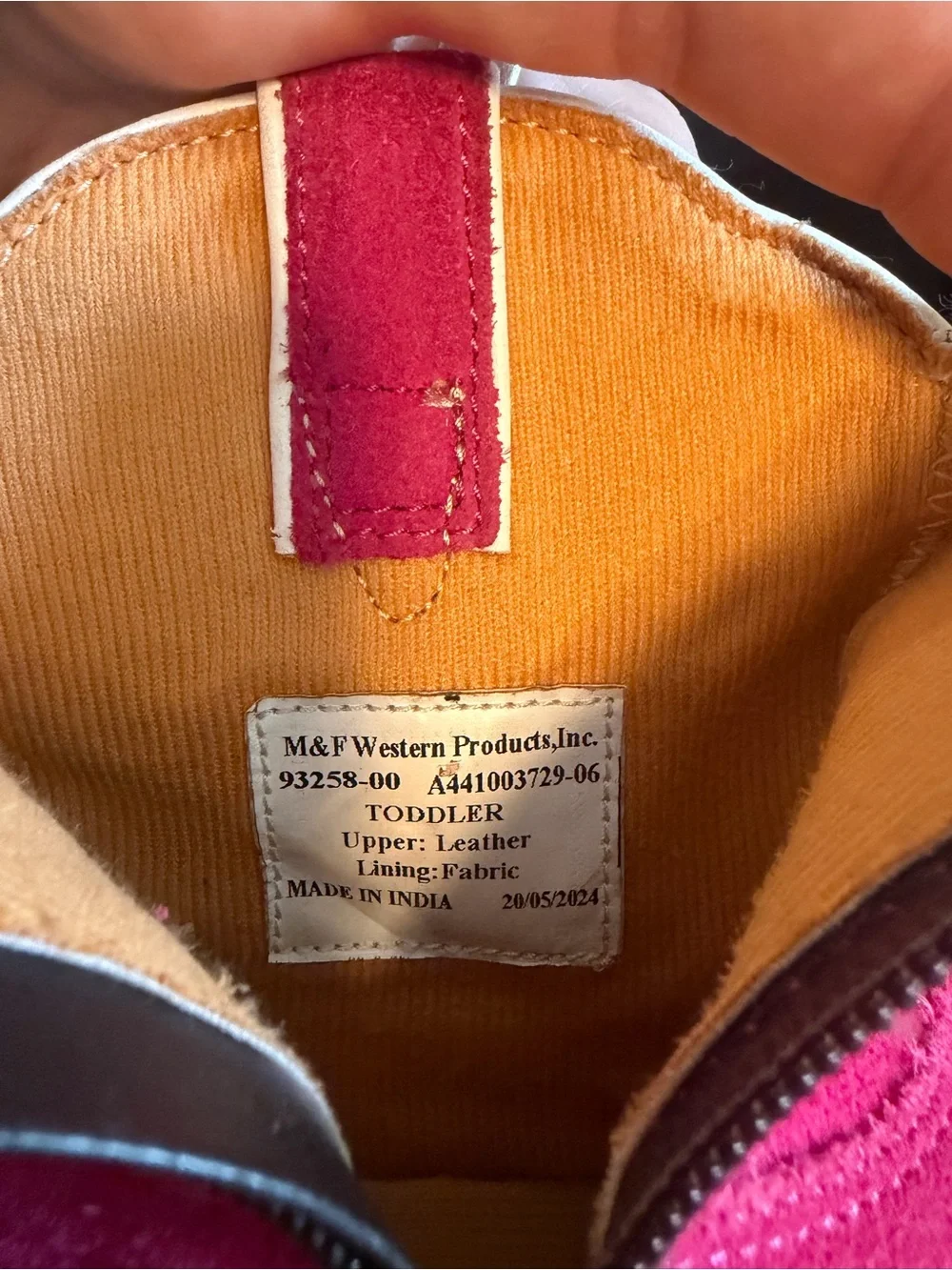 Ariat Girls Hot Pink Suede Western Boots